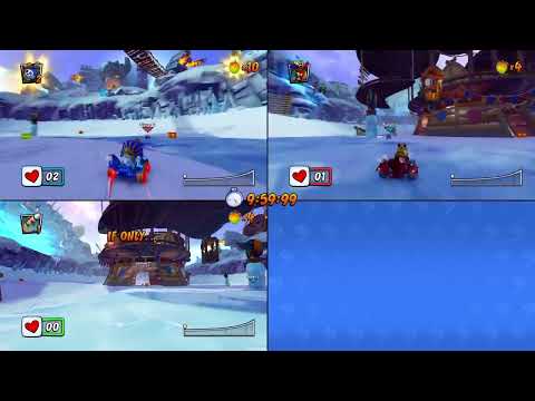 Видео: Играем с самыми тупыми друзьями на планете в CRASH TEAM racing Nitro-Fueled