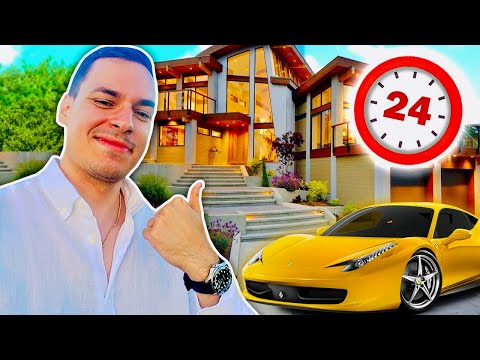 Видео: ЖИВЕЯ 24 ЧАСА КАТО ИТАЛИАНЕЦ МИЛИОНЕР!