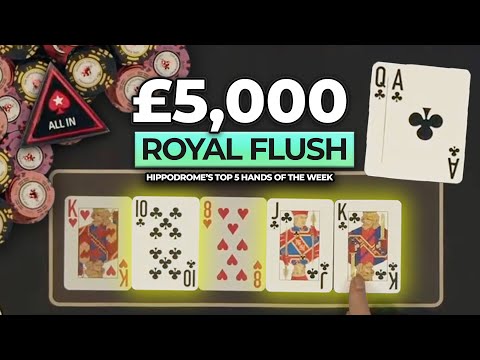 Видео: РОЯЛ-ФЛЕШ получает максимум! — 5 лучших покерных комбинаций недели