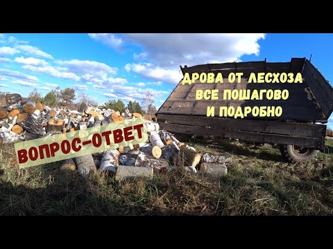 Видео: про дрова от лесхоза все пошагово. Деревня  Окунево как экономить деньги.