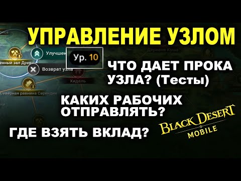 Видео: 📱BDM: УПРАВЛЕНИЕ УЗЛАМИ. Гайд и тесты. Качать или нет? Рабочие в Black Desert Mobile (БДМ)