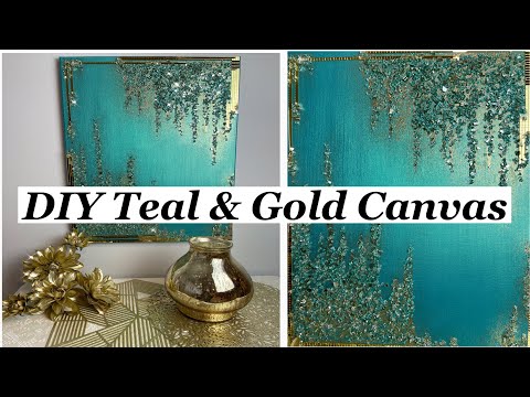 Видео: Простая самодельная холщовая ткань цвета сине-золотистого золота