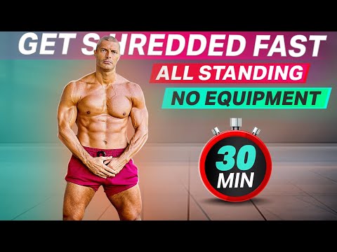 Видео: 30-минутная калистеника HIIT для сжигания жира — все упражнения стоя + без оборудования