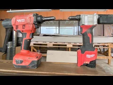 Видео: Аккумуляторный заклепочник Hilti и Milwaukee/Новинки/Клепальники