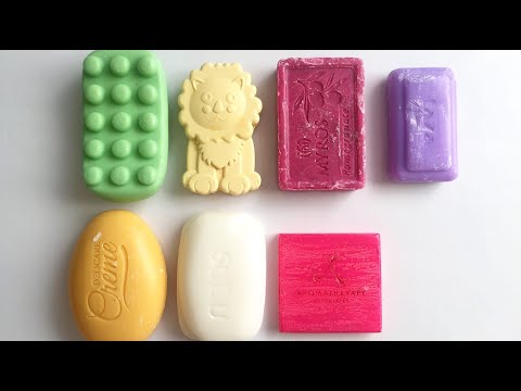 Видео: ASMR soap, satisfying video, relaxing sounds, АСМР режу сухое мыло