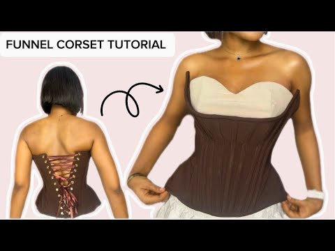 Видео: КОРСЕТ-ВОРОНКА КОНУСНОЙ ФОРМЫ | РУКОВОДСТВО |