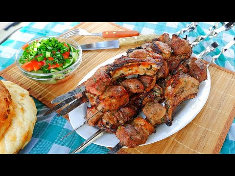 Видео: Самый сочный шашлык из Грузии! Секреты Грузинского шашлыка из Свинины