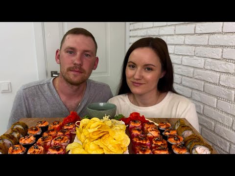 Видео: МУКБАНГ РОЛЛЫ СУШИ ГОРЯЧИЕ ЗАПЕЧЕННЫЕ ЧИПСЫ КАЛЬМАРЫ MUKBANG SUSHI ROLLS