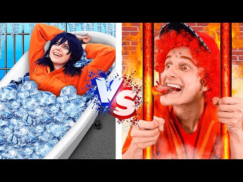 Видео: ХОЛОДНЫЙ vs ГОРЯЧИЙ ПРЕСТУПНИК ЧЕЛЛЕНДЖ !