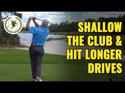 Видео: (Упражнения по отработке ударов в гольфе) Как замахиваться клюшкой неглубоко и делать более дальн...