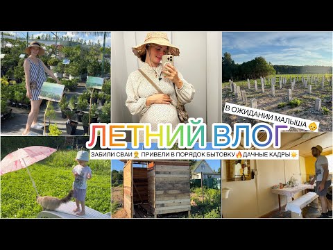 Видео: Забили Сваи🏠Планы на стройку👷‍♂️Дача☀️ #буднимамы #мамавдекрете #строительстводома #сваи #семья