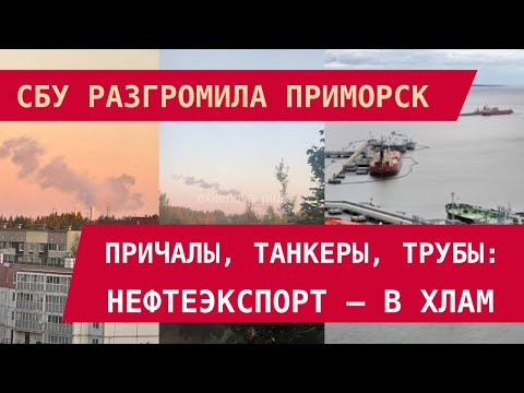 Видео: СБУ разгромила Приморск: Причалы, танкеры, трубы. Нефтеэкспорт – в хлам!