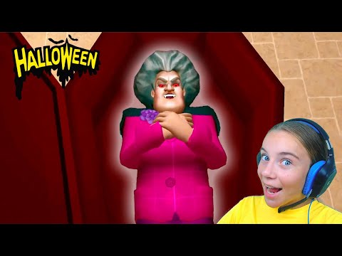 Видео: МИСС ТИ СТАЛА ВАМПИРОМ Злая Учительница Scary Teacher 3D