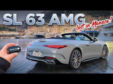 Видео: Новый SL 63 AMG (585 л.с.) - POV-драйв и прогулка