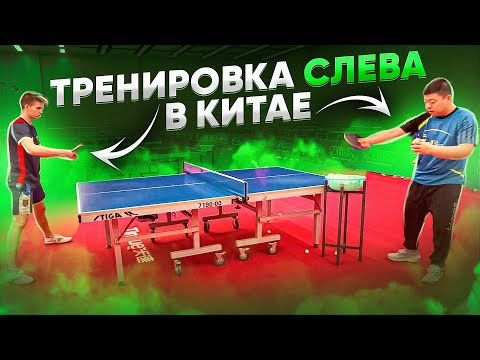 Видео: Техника Слева. Топспин с Подрезки и Подставки. БКМ с Китайским Тренером.