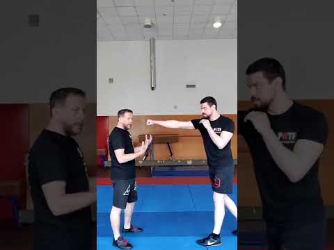 Видео: Винг Тчун - защита от удара ногой в живот...