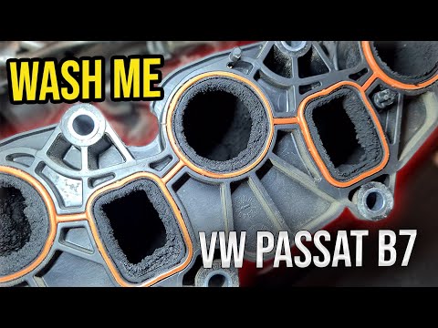 Видео: Очистка впускного коллектора: VW Passat B7 2.0TDI