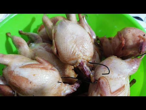 Видео: перепела варено копченые