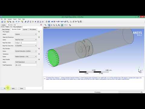 Видео: 5.4 Моделирование течения воздуха в осевом вентиляторе в ANSYS CFX