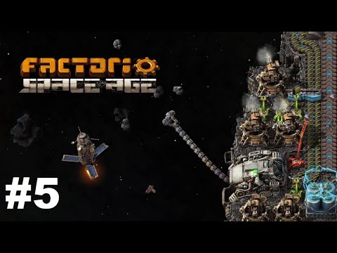 Видео: Factorio Space Age #05 - Нашли нефть и начали ее перерабатывать (Прохождение)