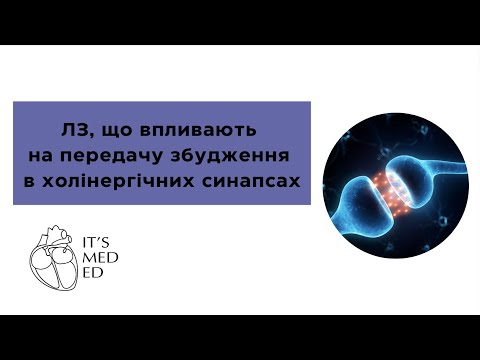 Видео: Фармакологія. ЛЗ, що впливають на передачу збудження в холінергічних синапсах.
