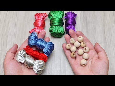 Видео: 😉ОНИ БЫЛИ НЕВЕРОЯТНО ЛЕГКИ И МИЛЫ👍 КАК ВЫ ДУМАЕТЕ, ЧТО Я СДЕЛАЛА С ДЕРЕВЯННЫМИ БУСИНАМИ И НИТЬЮ FLAS