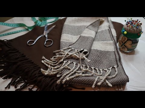 Видео: #DIY/ ШЬЮ без ВЫКРОЙКИ/ Из палантина и шарфа пошила теплый кардиган/ 換衣服/ ALTERING A SCARF