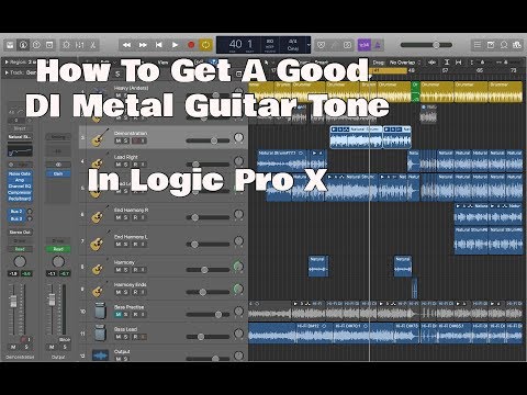 Видео: Logic Pro X — как получить хороший металлический звук гитары с помощью DI