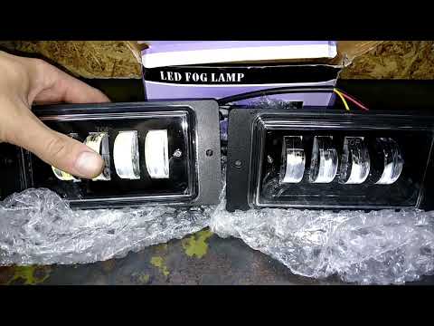 Видео: Линзовые LED противотуманки на 2109. Установка.
