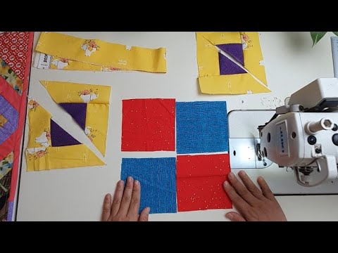Видео: Только квадраты ткани 😍 Быстрый и простой урок по пэчворку | Идея для шитья