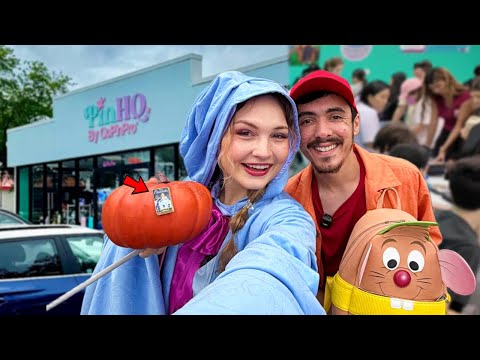 Видео: Охота за значками Disney «Золушка» на мероприятии по торговле значками! | Видеоблог Pin HQ Trunk ...