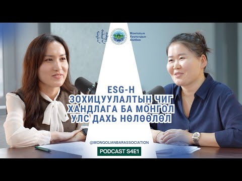Видео: ESG-н зохицуулалтын чиг хандлага ба Монгол Улс дахь нөлөөлөл | S4E1