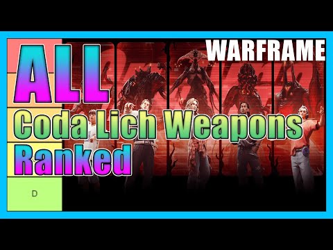 Видео: Все оружия Coda Lich по рейтингу — список уровней — Warframe