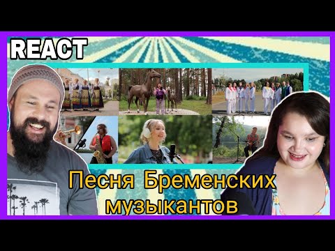 Видео: REACTION: Песня Бременских музыкантов (Седьмое видео проекта)