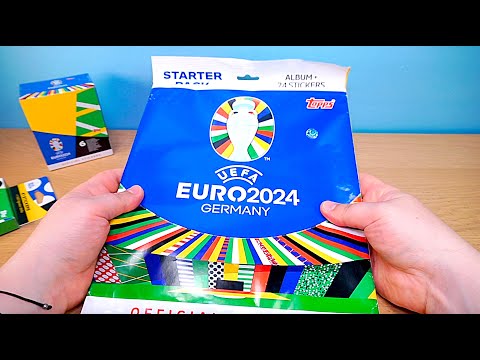 Видео: КОЛЛЕКЦИИ НАКЛЕЕК Распаковка Топпс Журнал TOPPS EURO 2024 Starter Pack sticker collection
