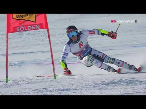 Видео: ⛷ 1 Горные лыжи  Кубок мира 2020 2021  Зёльден Австрия  Мужчины  Гигантский слалом 720p