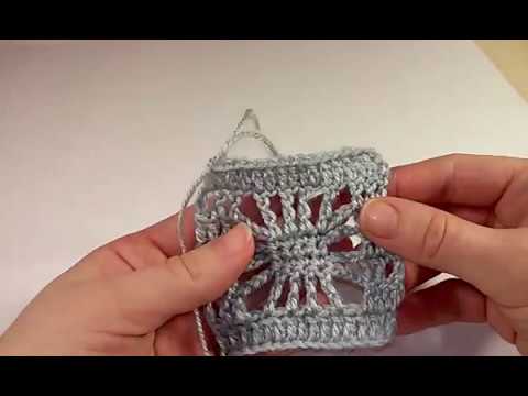 Видео: Как вязать узор "Паучок" крючком