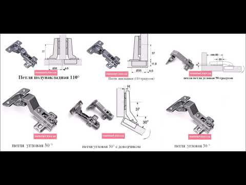 Видео: Мебельные петли. Нервным не смотреть! Основные виды и самые часто используемые!