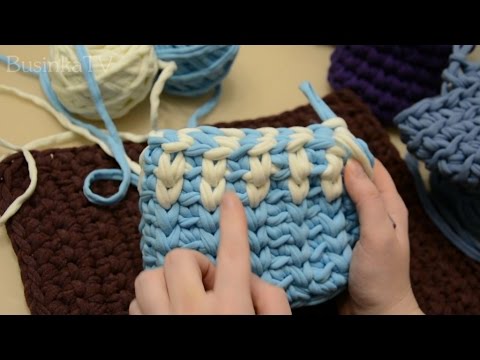 Видео: Подборка узоров для т-пряжи (часть 1)