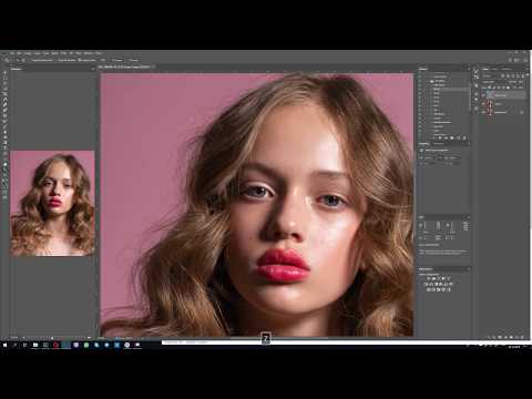 Видео: Ретушь волос - Hair retouching