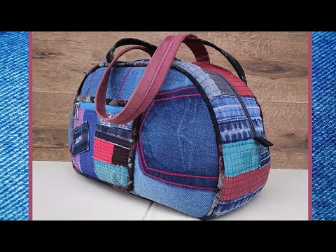 Видео: Найкраща викрійка для супер сумці /old jeans/patchwork​