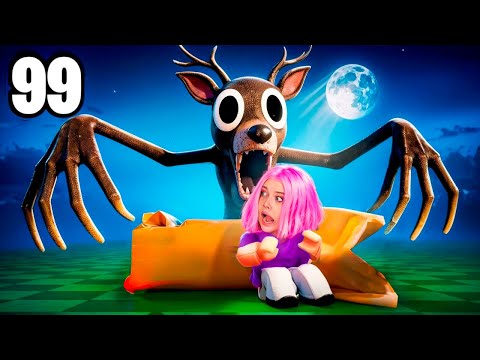 Видео: 😱 Я ЖИЛА 99 ДНЕЙ В ДИКОМ ЛЕСУ! ЭТО БЫЛ УЖАС В РОБЛОКС!