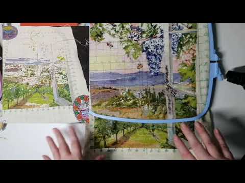 Видео: Вышивка крестом. Навышивала. Виноградная долина, Хогвартс от Петуновой и др.... 