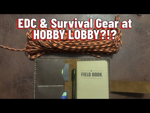 Видео: EDC и снаряжение для выживания в Hobby Lobby?!?