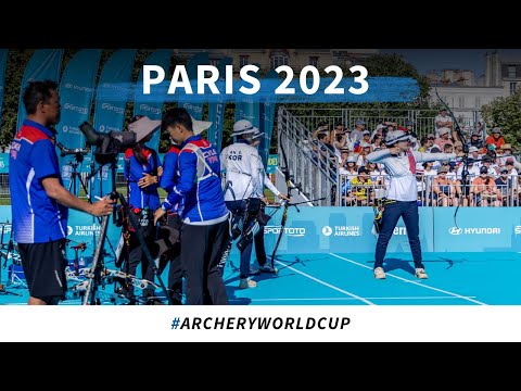 Видео: Корея против Китайского Тайбэя – золото женской команды по стрельбе из лука | Чемпионат мира 2023...