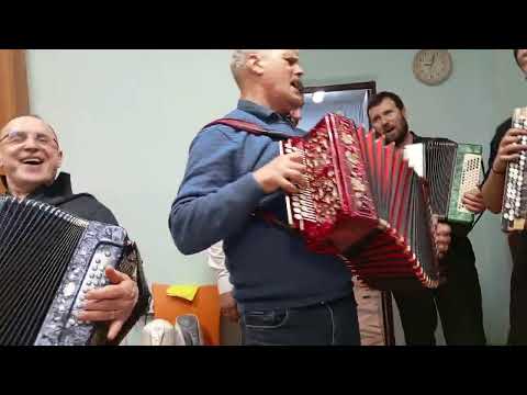 Видео: На банкете, после солнцевского фестиваля гармонистов в Москве .