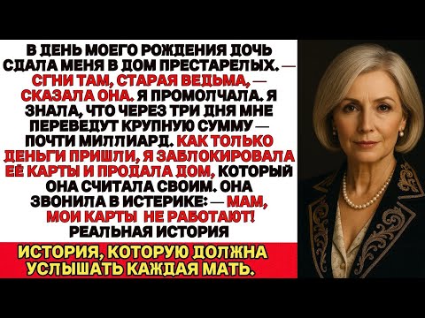 Видео: В день рождения дочь сдала меня в дом престарелых. «Ты мне не мать!» — сказала она. А потом узнала…