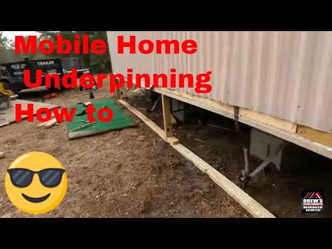 Видео: Фундамент мобильного дома