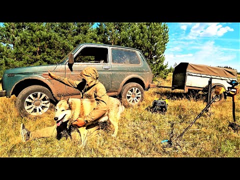 Видео: ЗАБРАЛСЯ В ГЛУШЬ И БЫЛ ОШАРАШЕН! ОСТАЮСЬ С НОЧЁВКОЙ Коп металла она жрала всё что попадалось...
