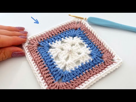 Видео: ПРОСТОЙ И ЛЕГКИЙ КВАДРАТ КРЮЧКОМ